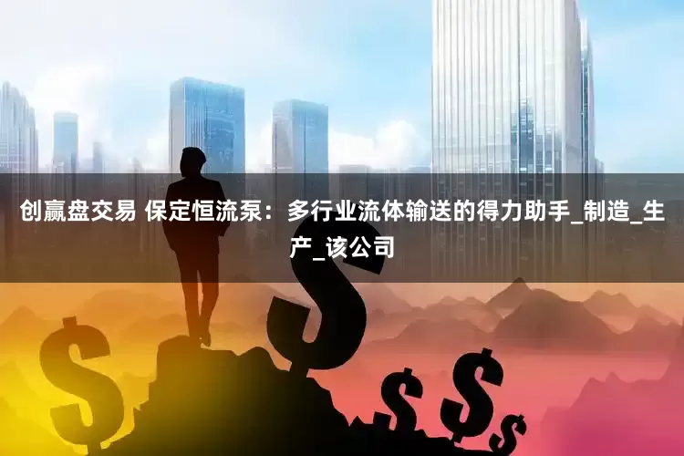 创赢盘交易 保定恒流泵：多行业流体输送的得力助手_制造_生产_该公司