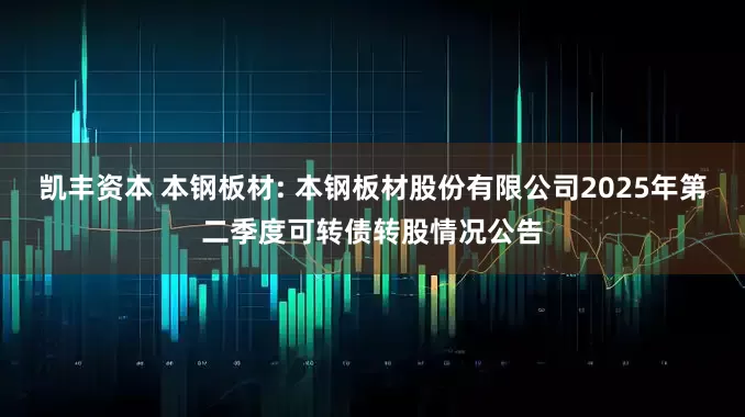 凯丰资本 本钢板材: 本钢板材股份有限公司2025年第二季度可转债转股情况公告