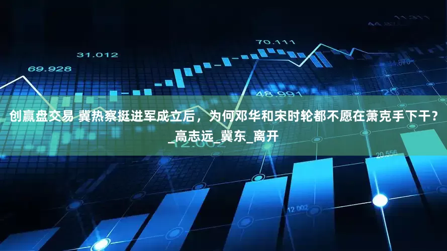 创赢盘交易 冀热察挺进军成立后，为何邓华和宋时轮都不愿在萧克手下干？_高志远_冀东_离开