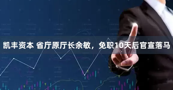 凯丰资本 省厅原厅长余敏，免职10天后官宣落马